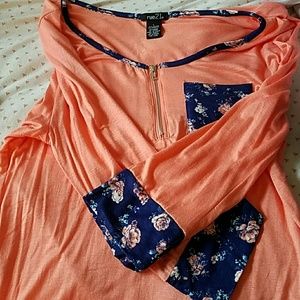 Rue 21 Coral 3/4th length sleeve