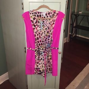 Charlie Jade pink/leopard/multicolored romper