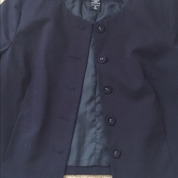 Navy cropped jacket - Picture 2 of 2