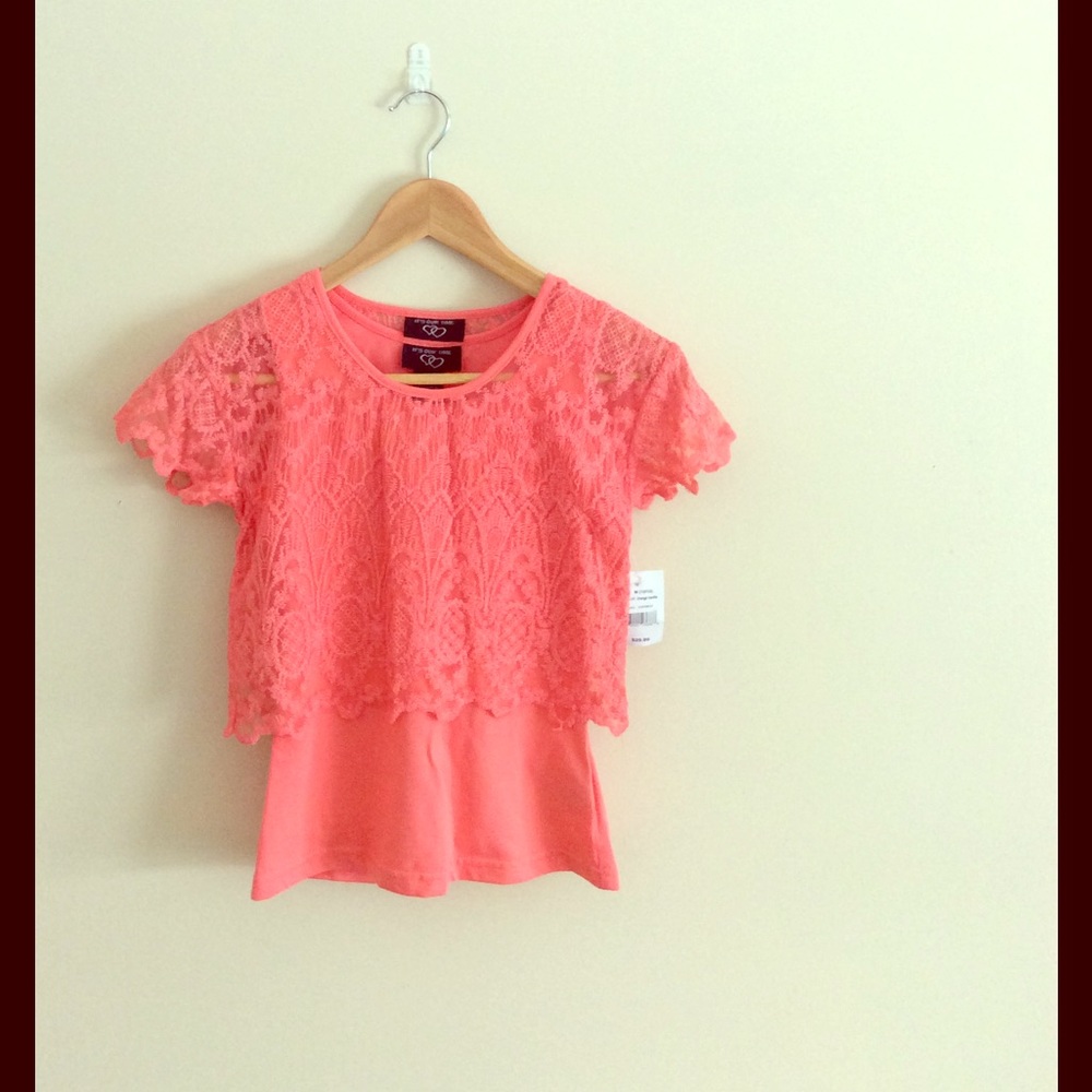 Coral Lace T-shirt