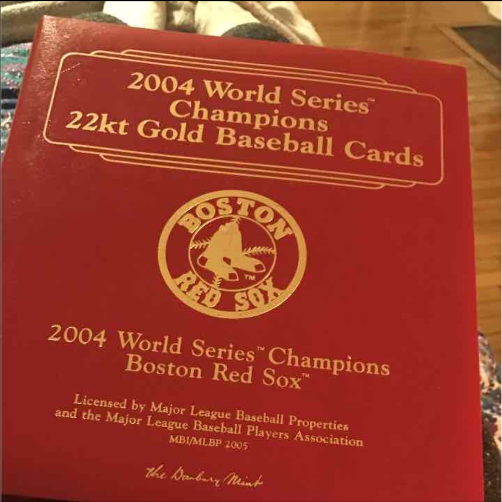 2004 Red Sox World Series 22kt gold cards!