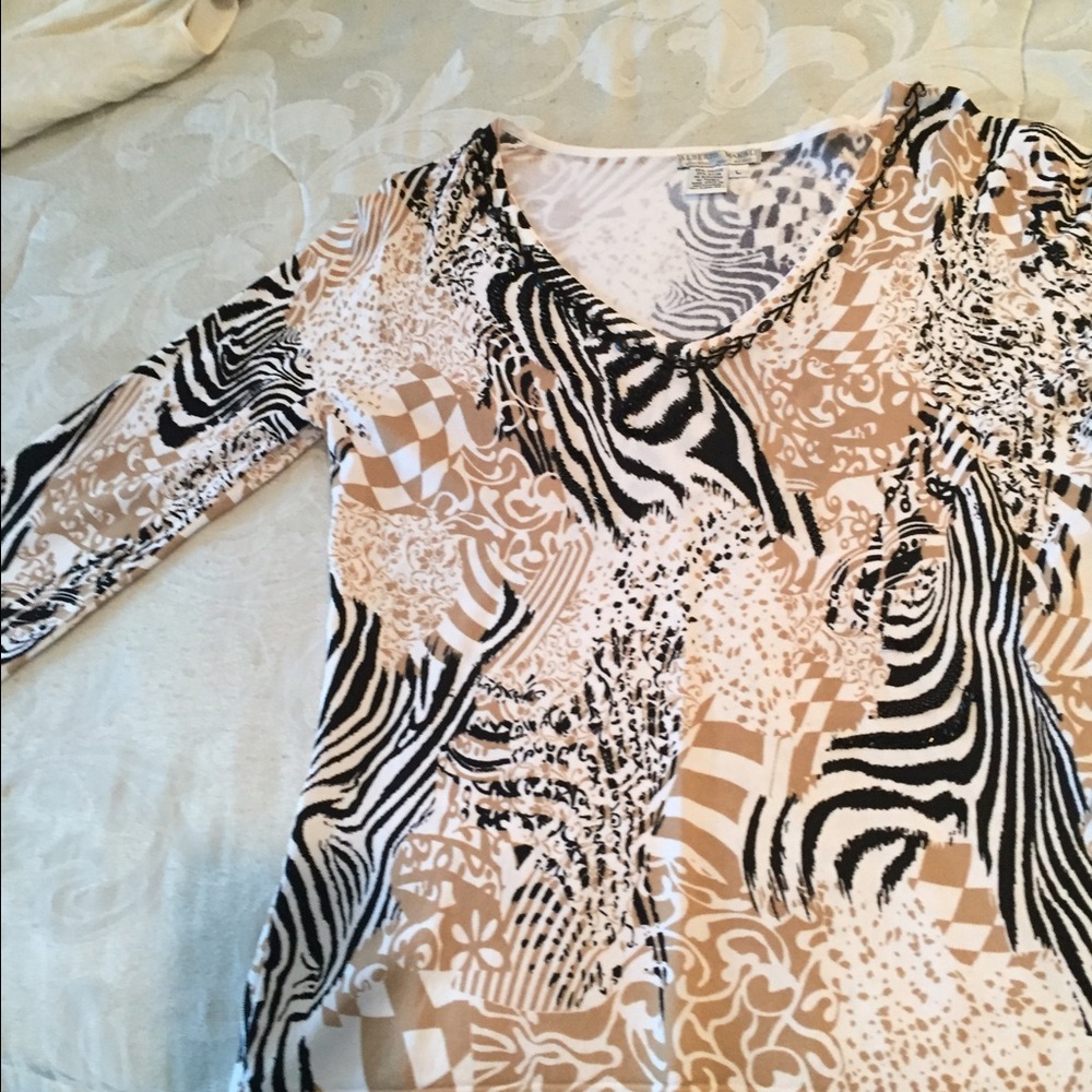 Knit Shirt with bead work