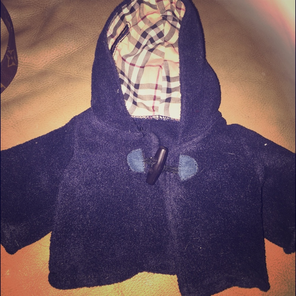 Adorable plaid doggie jacket