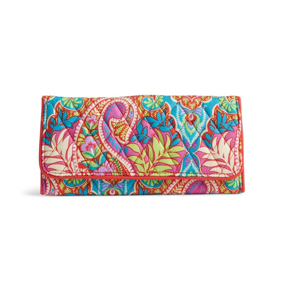 Vera Bradley Trifold Wallet Paisley in Paradise