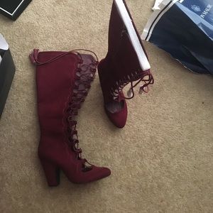 Mia Evelina Ox Blood Nova Suede 7.5