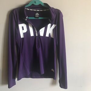 Pink brand purple half-zip