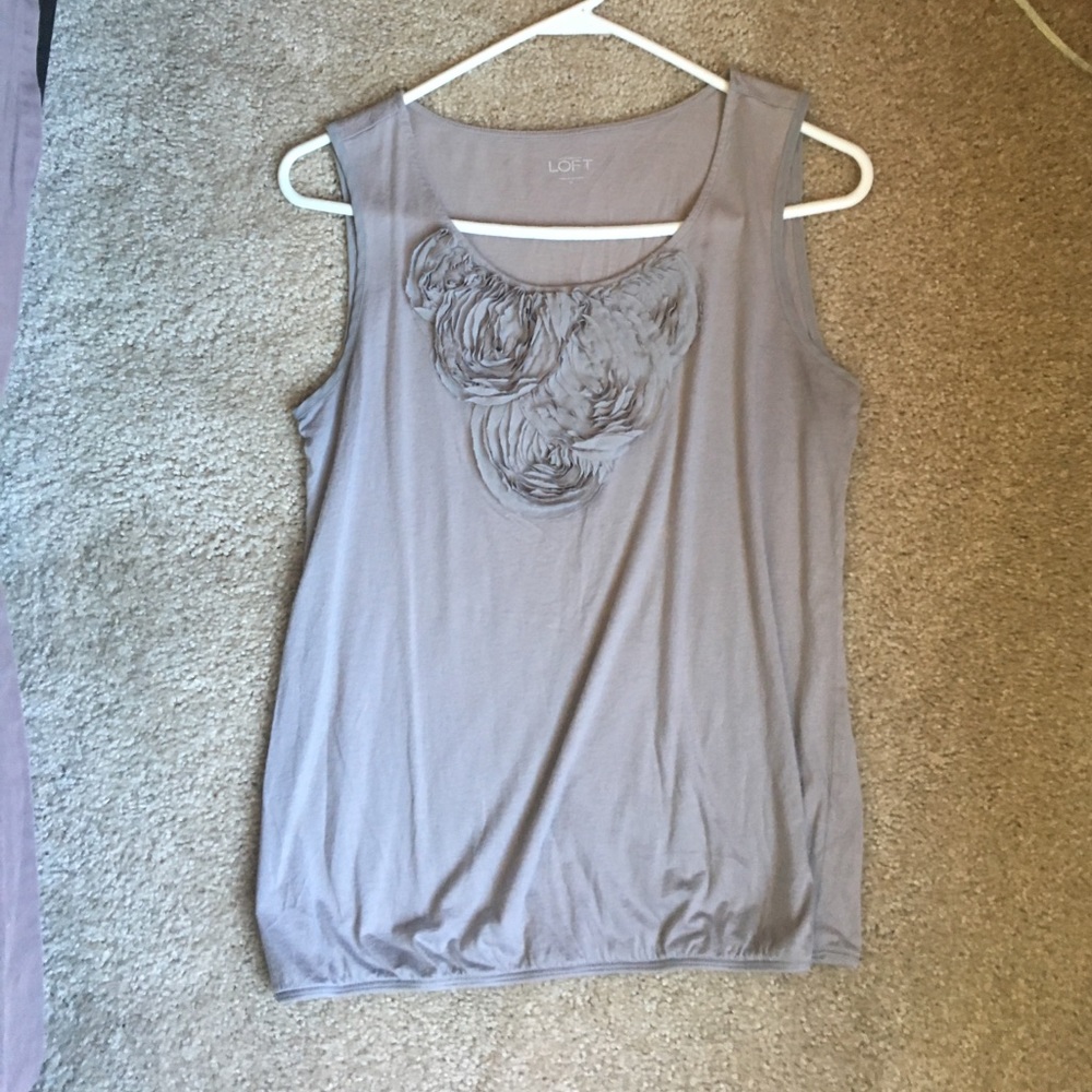 LOFT Ruffle Tank, size M