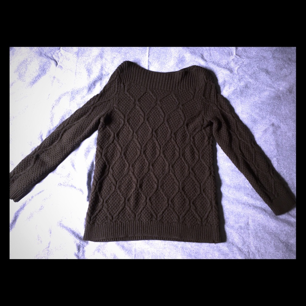 XL Ann Taylor Dark Brown Loft Sweater
