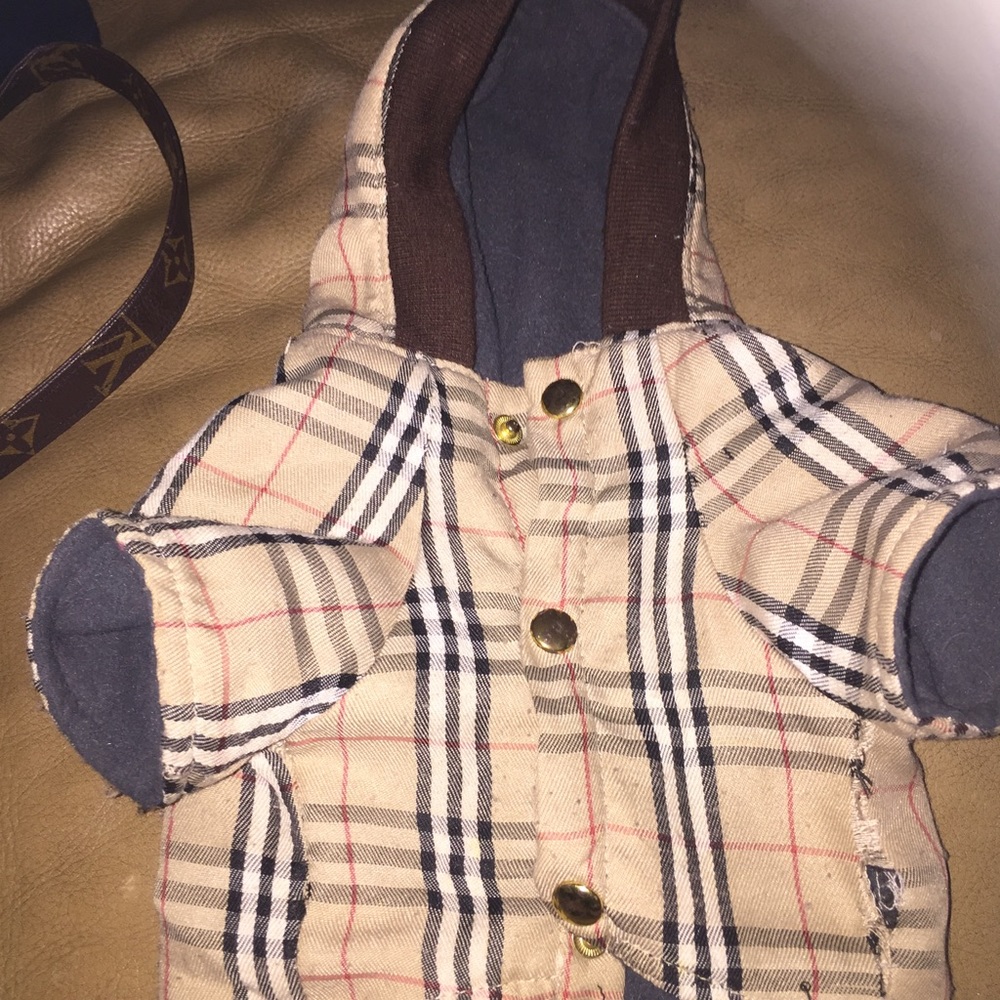 Cute Plaid doggie coat
