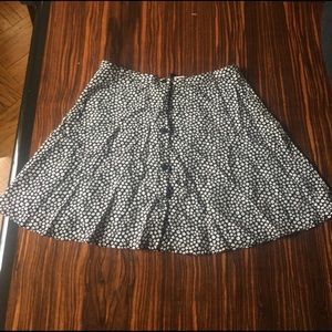 High waisted floral skirt