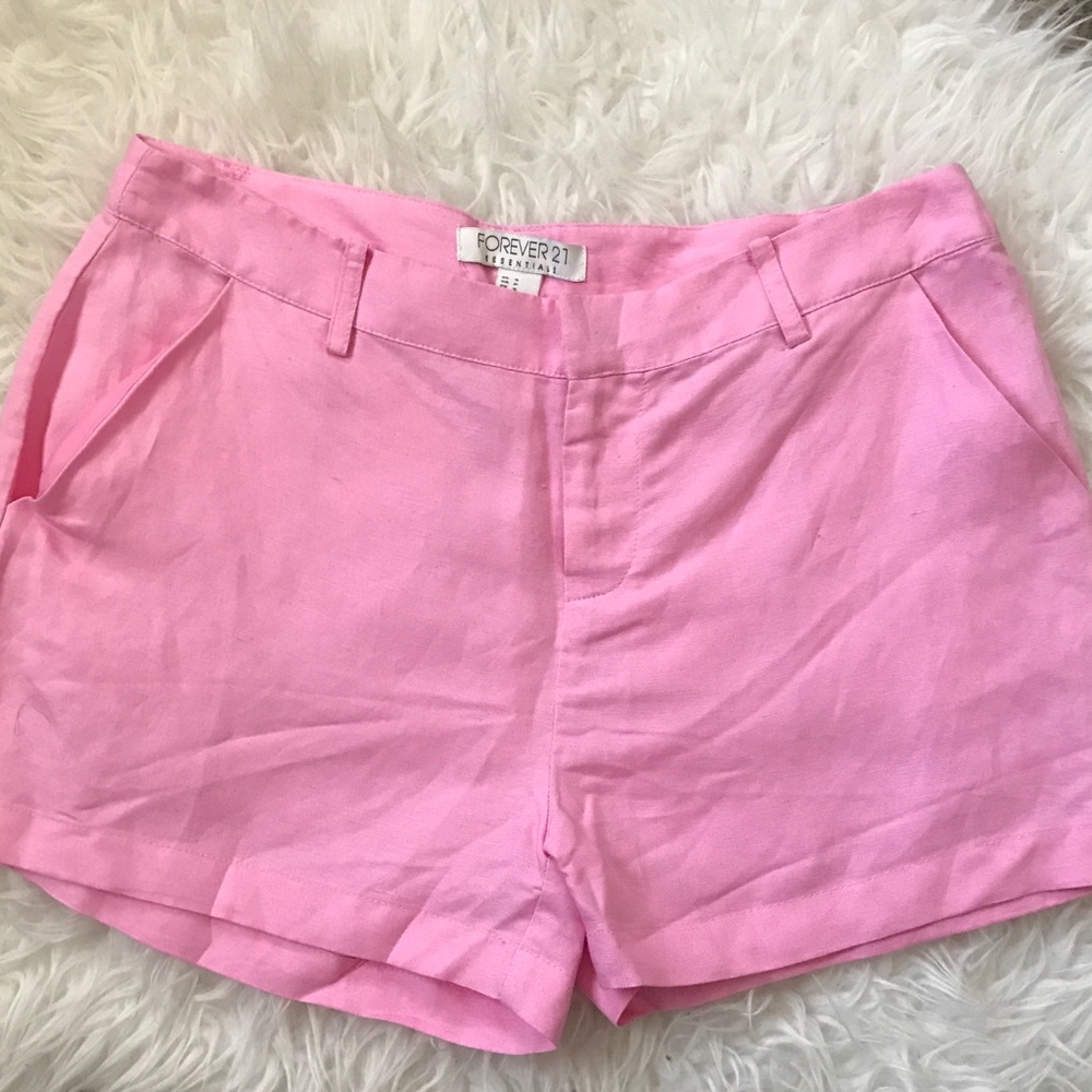 Light Pink Chino Style Shorts