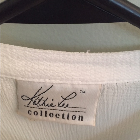 White button down blouse - Picture 2 of 3