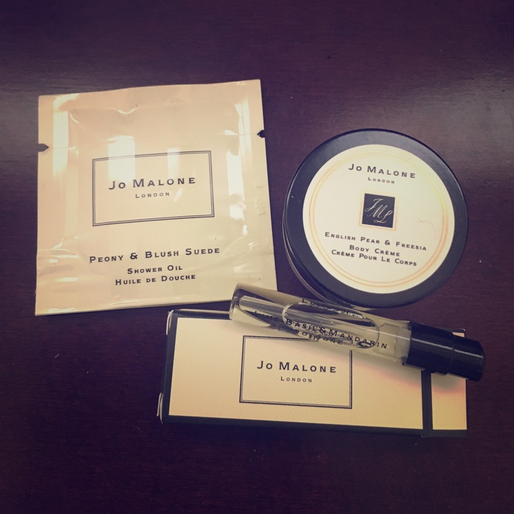 Jo Malone small English Pear & Freesia and samples
