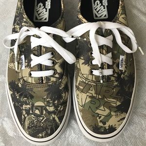 Star Wars bobafett camo vans