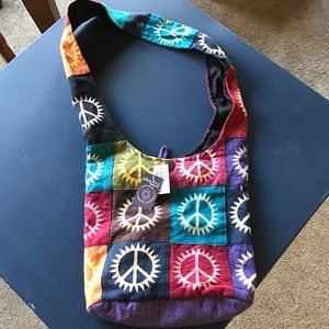 Peace Sign Cross Body Bag