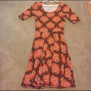 Lularoe Nicole Sz Medium Medallion Dress
