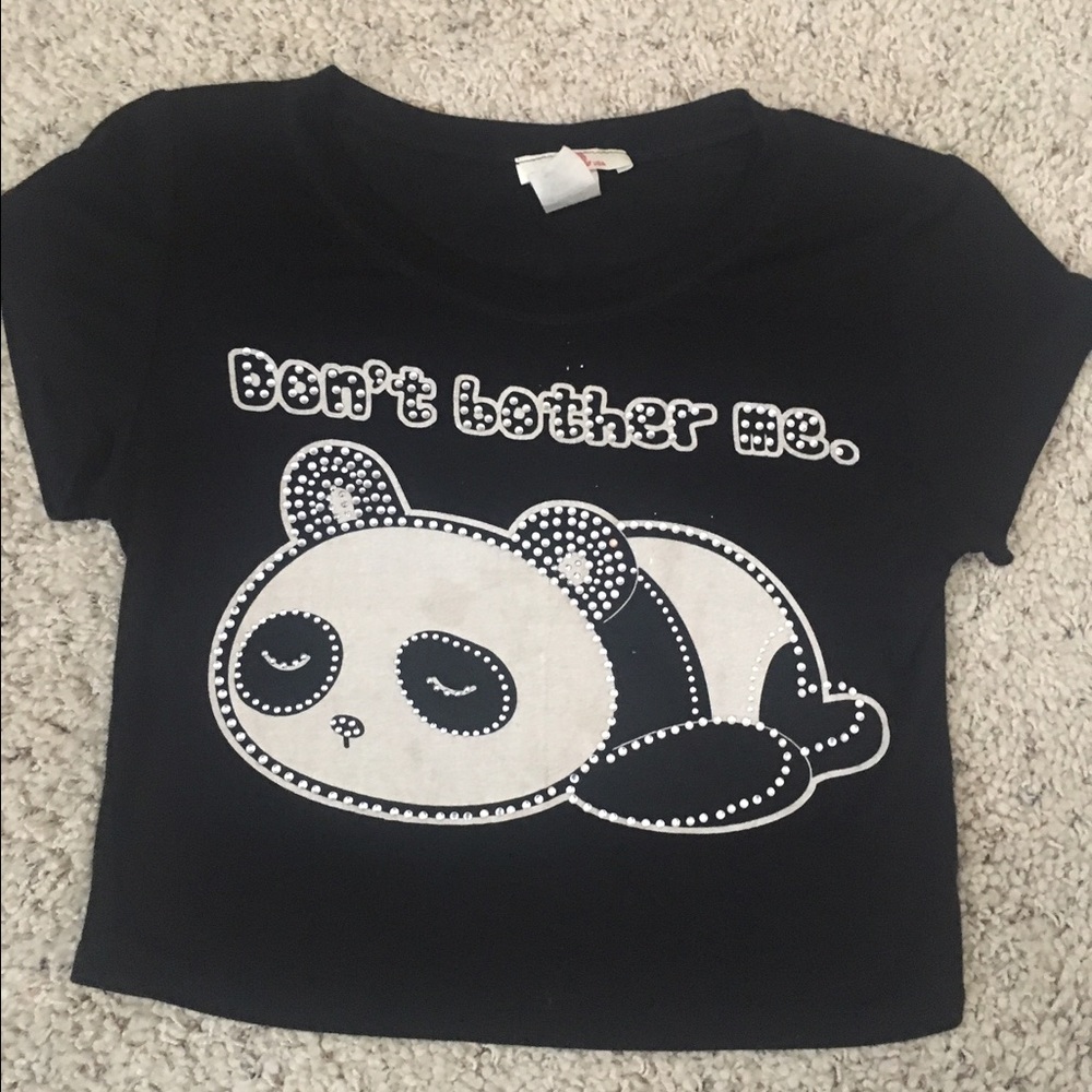 Q Panda Crop Top
