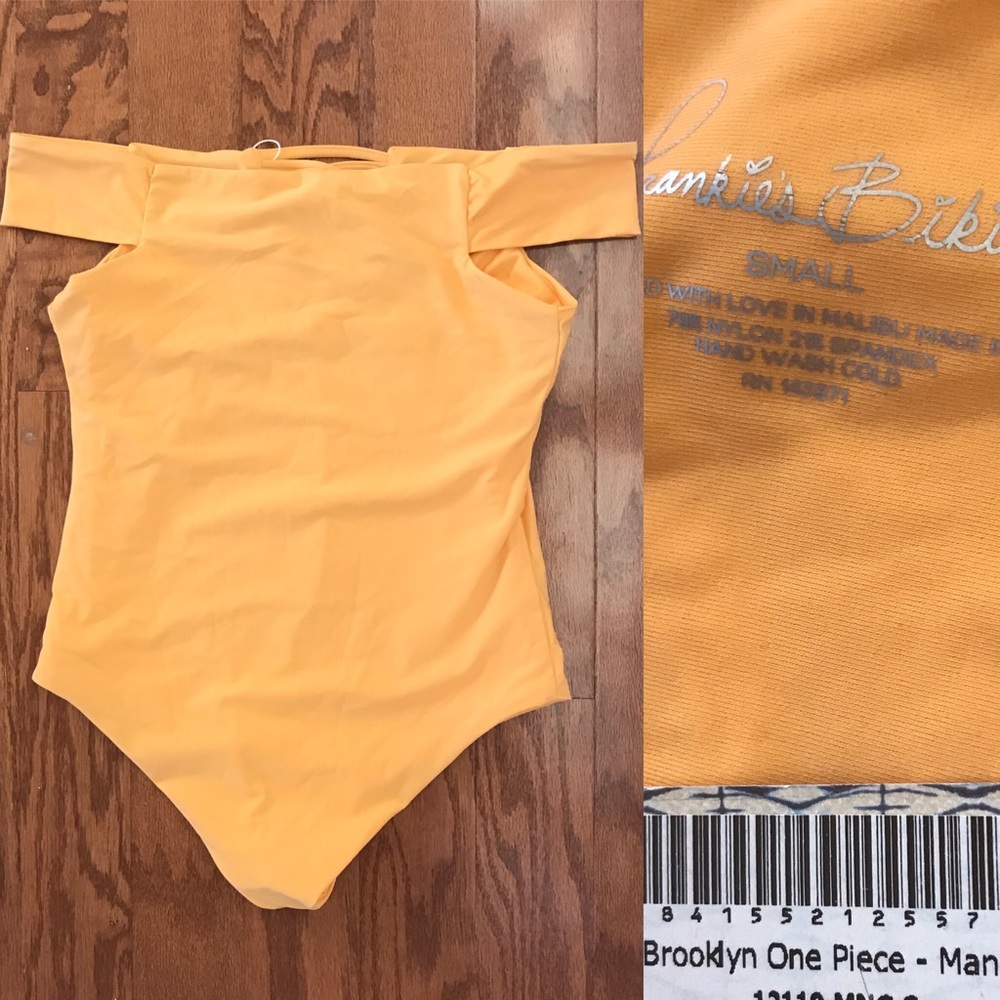 NWT FRANKIES BIKINIS BROOKLYN ONE PIECE MANGO Sml - Picture 3 of 4