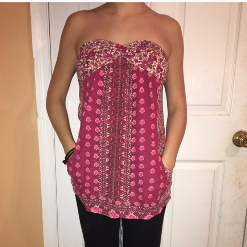 Tube top with pockets m