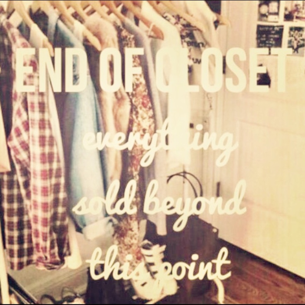 Everything below this point is sold 🎉