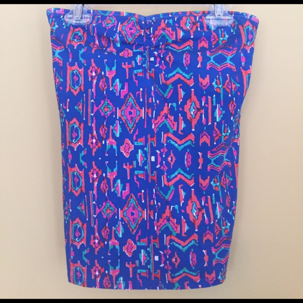 Tribal printed tube top