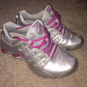 Nike Shox silver and purple