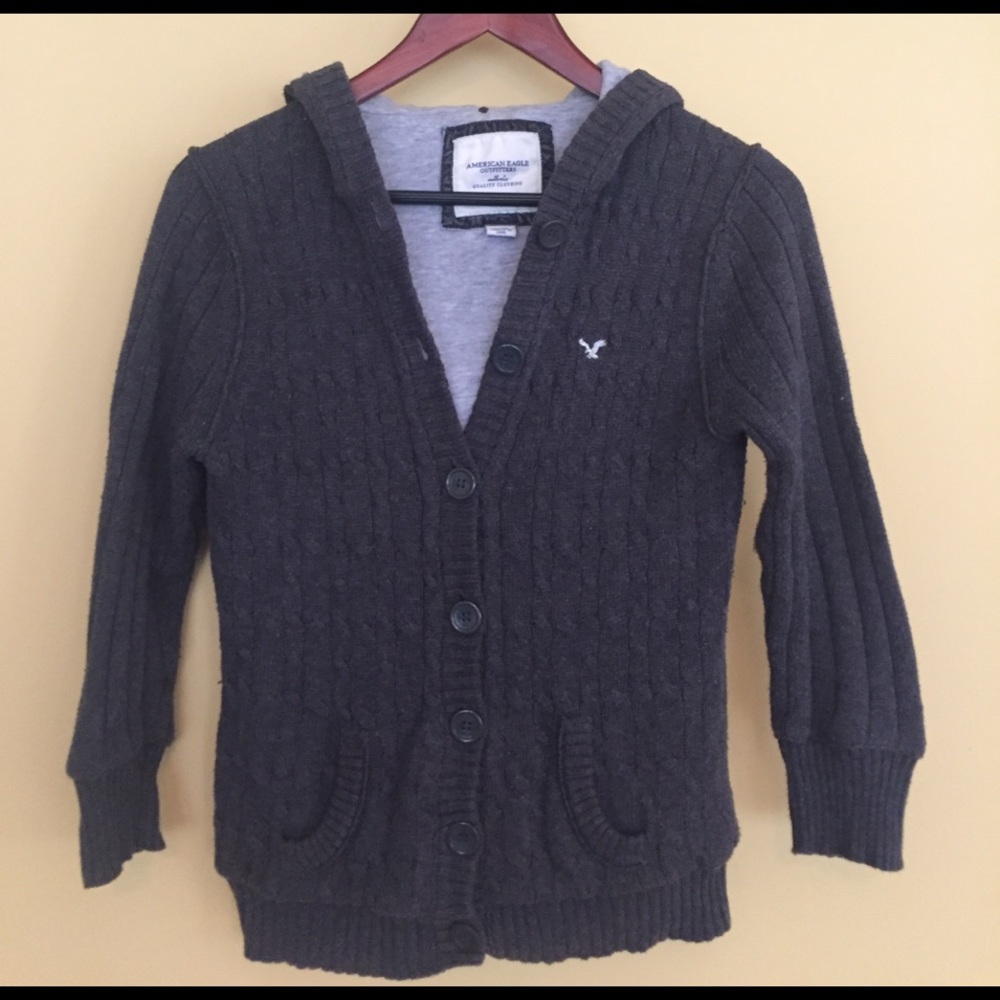 Dark gray sweater hoodie