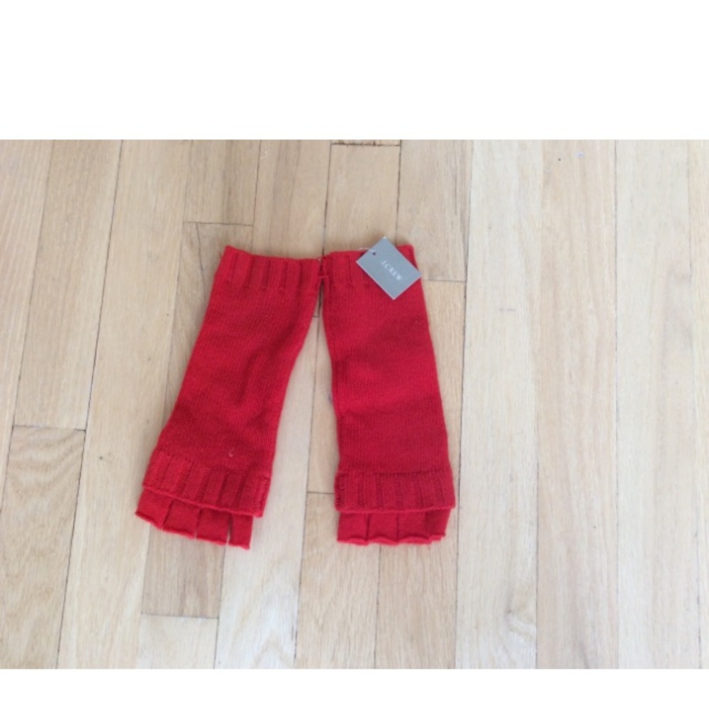 J Crew fingerless wool gloves