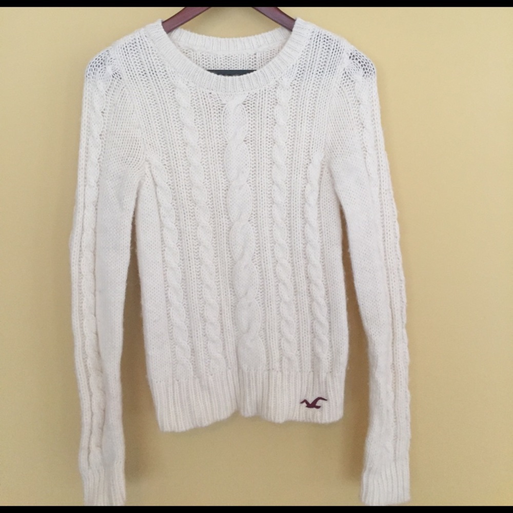Cream colored thick sweater