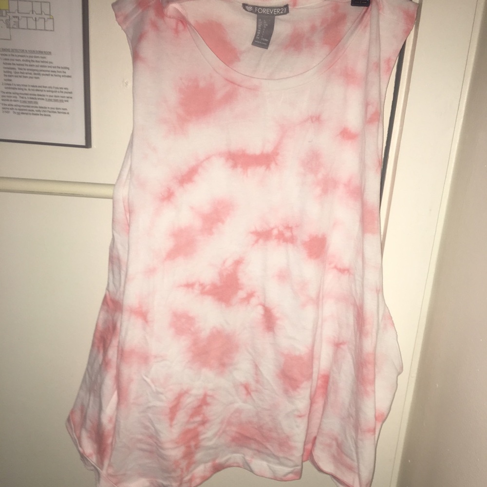 Pink tye-dye tank