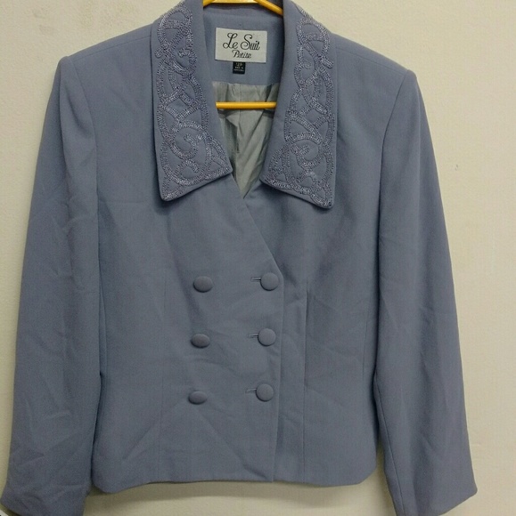 VINTAGE Le Suit Double Breasted Jacket - Picture 3 of 12