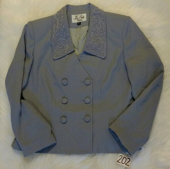 VINTAGE Le Suit Double Breasted Jacket - Picture 8 of 12