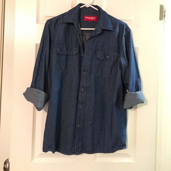 Wrangler denim button up - Picture 1 of 5