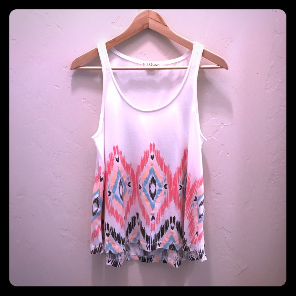 Women's Billabong "ikat" tank. Size large.