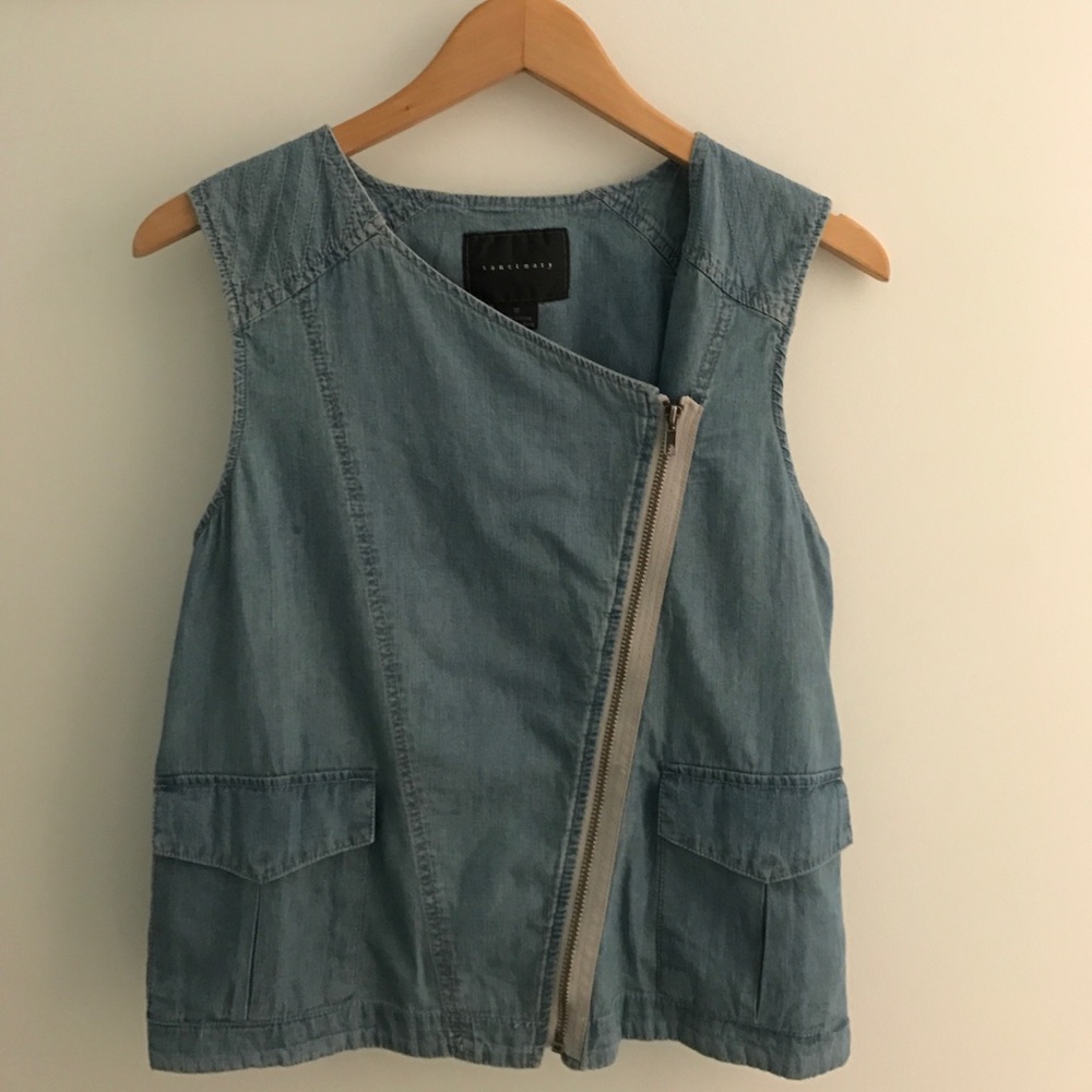 sanctuary asymmetrical vest