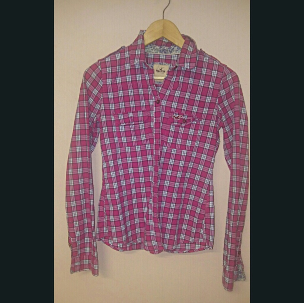Hollister plaid shirt