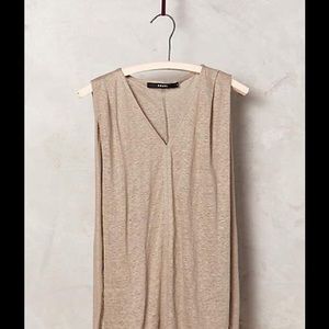 Anthropologie looped linen top