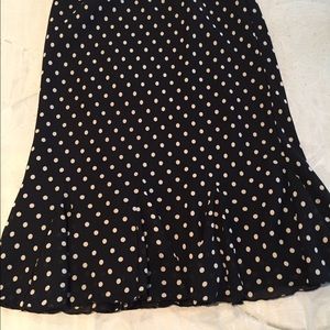 Poka dot skirt