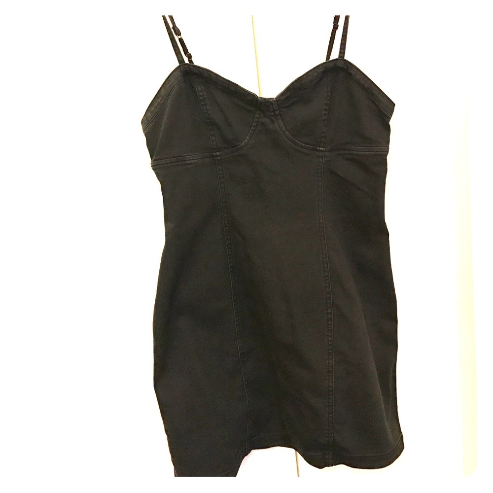 Silence+Noise (Urban Outfitters) Grey Denim Dress