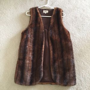 faux fur vest