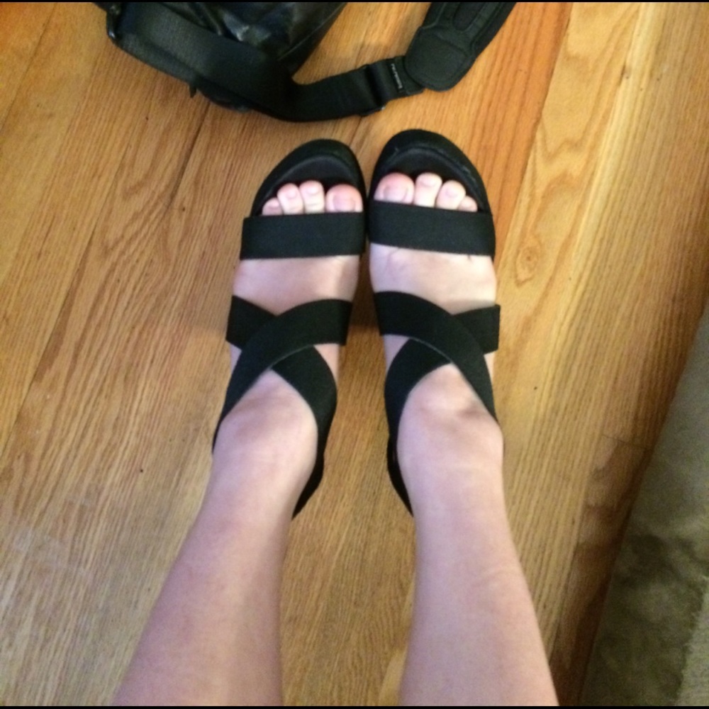 Elastic Strap Platform Sandals. - image 3