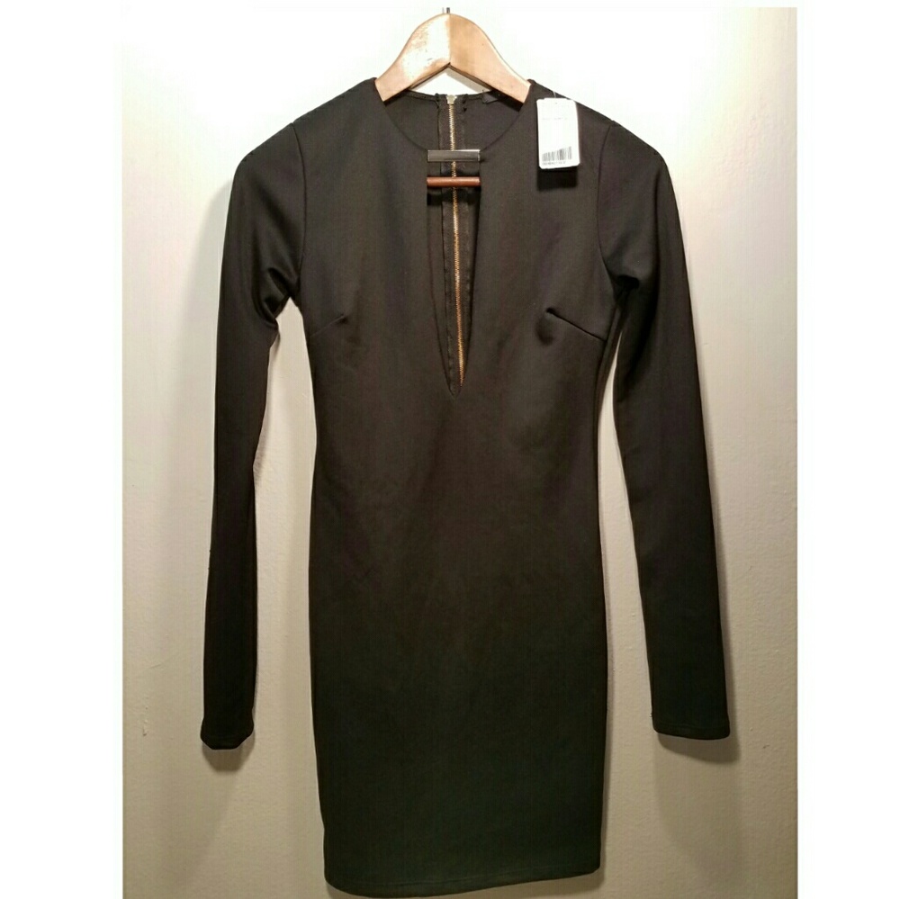 Plunging Neckline Dress