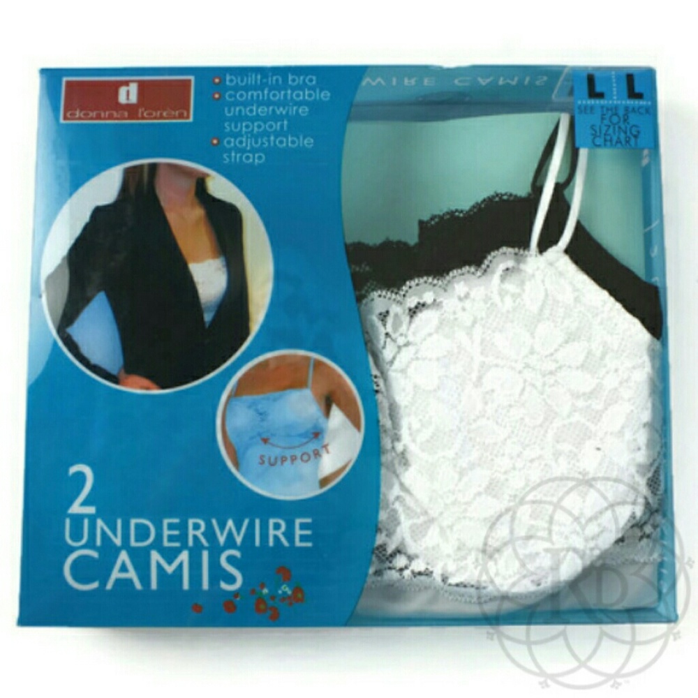 2 Underwire Cami Set of 2 Tops