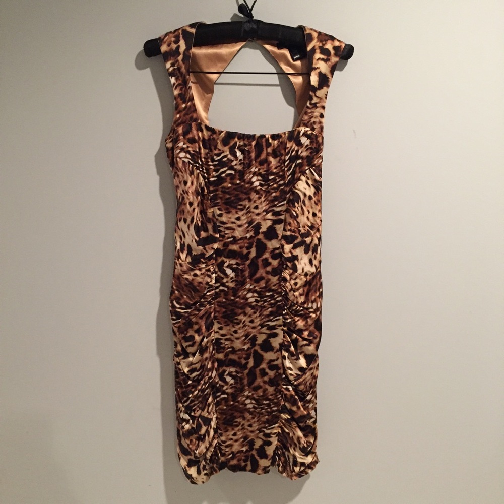 Arden B. Leopard dress