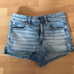 Hi-Rise American Eagle Shortie Shorts