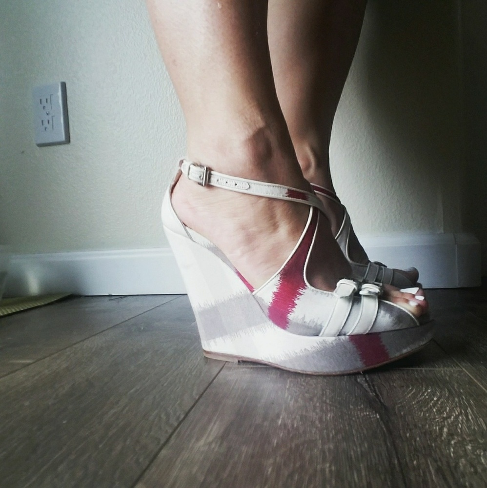 Authentic Burberry Wedge Sandals