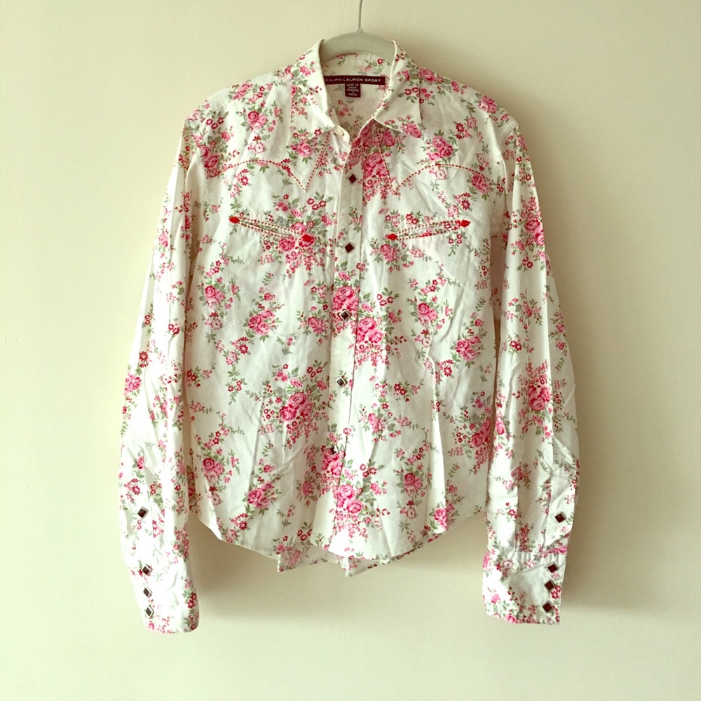 Ralph Lauren Sport Floral Western buttondown shirt