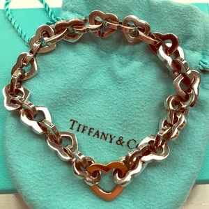 Tiffany & Co heart link bracelet.