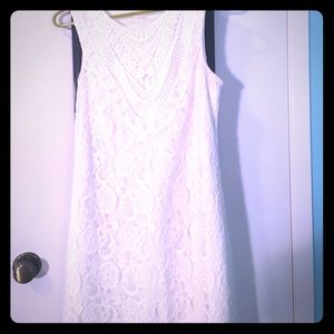 White lace dress
