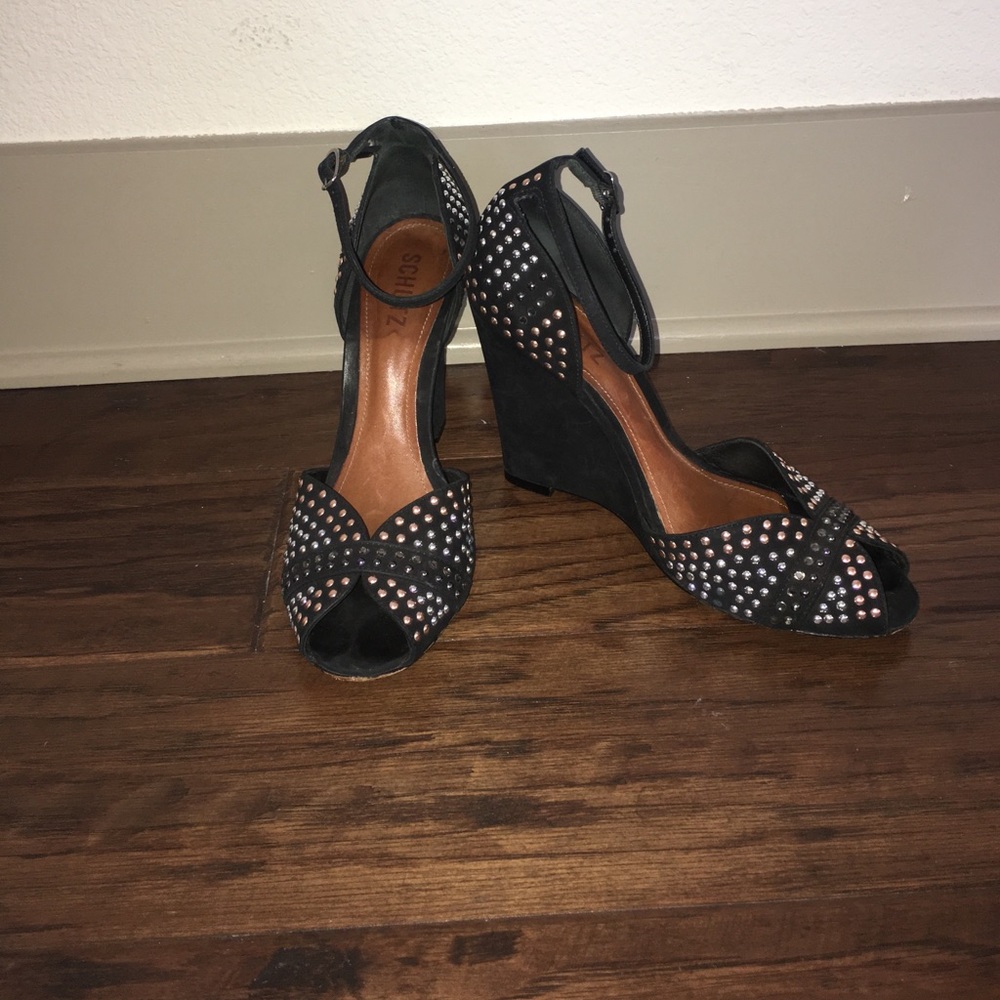 Schutz Studded Wedge